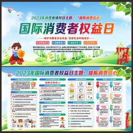 消费者权益日展板