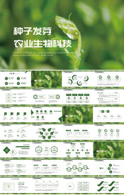 绿色种子发芽农业生物科技PPT