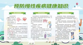 预防慢性疾病健康知识宣传栏