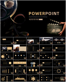 电影影视传媒工作总结PPT模板