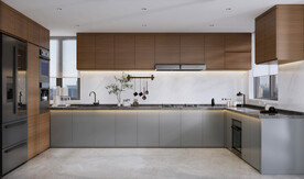 现代厨房效果图