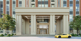 办公楼门口效果图
