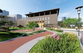 办公楼园林效果图