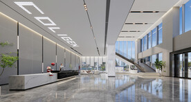 办公楼大堂效果图