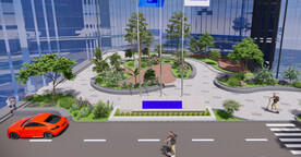 工厂园林效果图