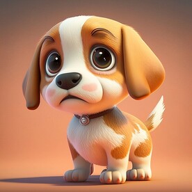 可爱的金色狗狗