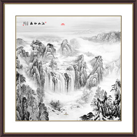 水墨山水画