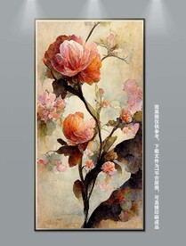 后现代立体北欧美式花卉装饰画