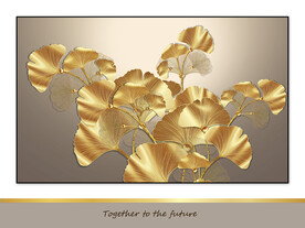 银杏叶餐厅装饰画