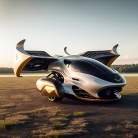 科幻飞行跑车