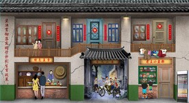 复古怀旧80后90后童年背景墙