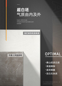 瓷砖砖坯海报模板