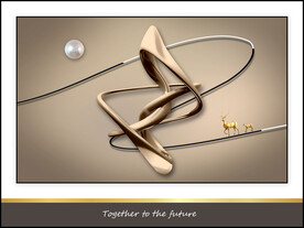 抽象灯光装饰画