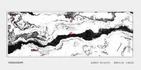 酒店大堂水墨画