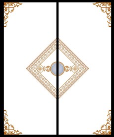 高清分层透明底推拉门打印图