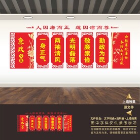 廉洁校园廉政文化墙