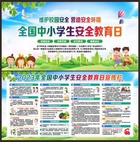 校园安全宣传展板