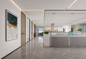 开放式办公区效果图