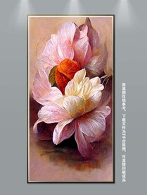 高贵华丽复古花卉艺术玄关装饰画