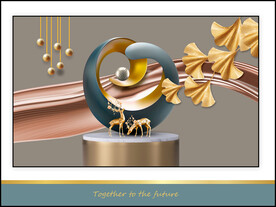 银杏叶餐厅挂画