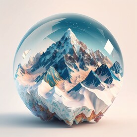 玻璃球内的风景