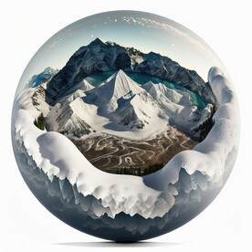 玻璃球内的风景