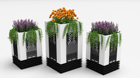 PVC花箱组合花箱洛洛克风格