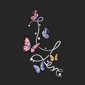 原创欧美蝴蝶印花图案