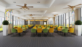 餐厅饭堂效果图