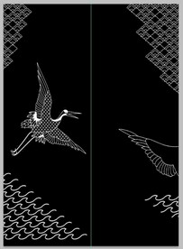 高清分层透明底推拉门打印图