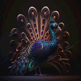 创意孔雀