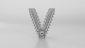 英文字母建模 白膜 C4D 