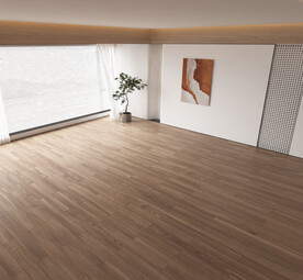 奶油风客厅空场景