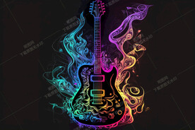 燃烧的火焰吉他