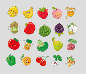 可爱卡通水果
