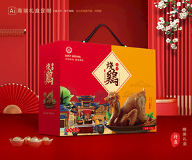 烧鸡礼盒 扒鸡包装