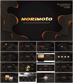 大气黑金色ppt模板