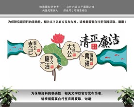 清正廉洁党建文化墙