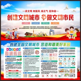 文明城市展板