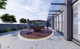 中空园林效果图