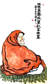 无量寿 道家打坐图装饰画