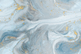 蓝色鎏金抽象奢石大理石纹