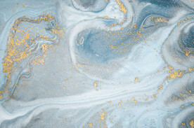 蓝色鎏金抽象奢石大理石纹
