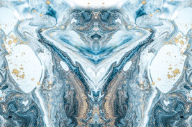 蓝色抽象奢石大气大理石纹石材