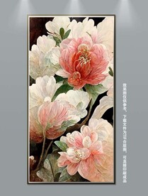 复古风华丽高端纯手绘花卉装饰画