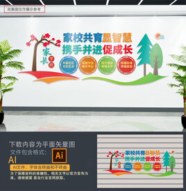 家长学校文化墙