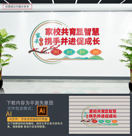 家长学校文化墙