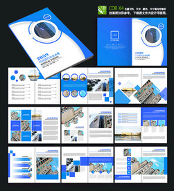 蓝色公司宣传画册项目建议书