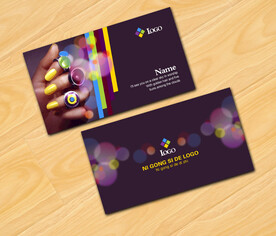 美甲会员卡名片