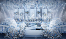 蓝色婚礼设计